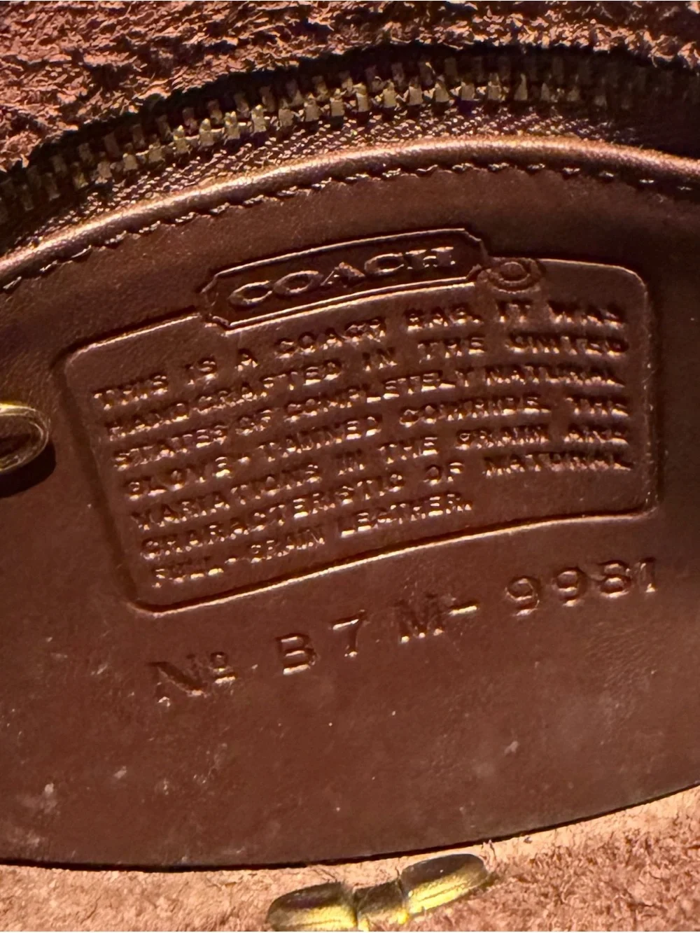 Coach genuine vintage